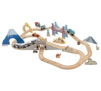 lupilu® Set de chemin de fer Voyage en Europe et autour du monde (Tour du monde)
