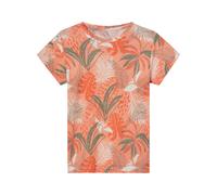 lupilu® T-shirt en lin petite fille (orange/feuilles, 2-4 ans)