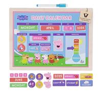 LUPPA Calendrier quotidien magnétique en bois pour enfant - Apprentissage interactif, emploi du temps réutilisable, tableau de corvée amusant - Ensemble SparkJoy pour une routine quotidienne colorée