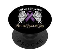 Lupus Survivor by The Grace of God Maladie Auto-Immune PopSockets PopGrip Adhésif