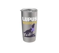 Lupus Warrior Maladie auto-immune Soutien des maladies chroniques Gobelet isotherme en acier inoxydable double paroi