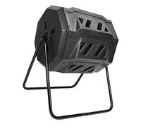 Luqeeg 160L de Grande capacité Fer Plastique Extérieur Tumbling Composter pour Les Déchets Alimentaires Garden Patio avec Jardin Engrais Fermenteur