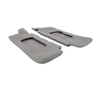 Luqeeg 2pcs PU Leather Anti Sratch Sun Visor Protecteur, Conducteur Gauche et Couverture de Visière du Soleil côté Passager Droit, Couvercle de Remplacement Sunvisor pour Musta 1994 à 2004 (Grey)