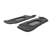 Luqeeg 2pcs PU Leather Anti Sratch Sun Visor Protecteur, Conducteur Gauche et Couverture de Visière du Soleil côté Passager Droit, Couvercle de Remplacement Sunvisor pour Musta 1994 à 2004 (Black)