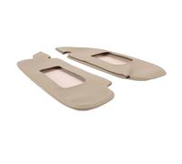 Luqeeg 2pcs PU Leather Anti Sratch Sun Visor Protecteur, Conducteur Gauche et Couverture de Visière du Soleil côté Passager Droit, Couvercle de Remplacement Sunvisor pour Musta 1994 à 2004 (Beige)