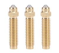 Luqeeg 3 PCS 0.6mm 3D Buzzle D'imprimante, Lisse Intérieur Intérieur sans Couture Chaleur et épreuves en Laiton et Buse Bimétal en Acier Durci pour le Carbone élégoo, Remplacement