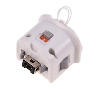 Luqeeg Adaptateur Motion Plus pour Télécommande, Adaptateur Motion Plus, Améliore la Précision avec des Capteurs Supplémentaires, étui en Silicone Inclus, Répond au Poignet (WHITE)