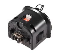 Luqeeg Adaptateur Motion Plus pour Télécommande, Adaptateur Motion Plus, Améliore la Précision avec des Capteurs Supplémentaires, étui en Silicone Inclus, Répond au Poignet (BLACK)