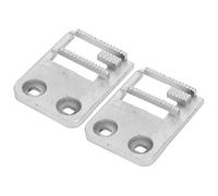 Luqeeg Alimentation pour Chien de Machine à Coudre, Plaque à Aiguille en Forme de E 735081004 avec Résistance à la Rouille, Idéale pour les Machines à Coudre, 2 Pièces