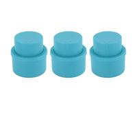 Luqeeg Bouchon de Bouteille de Soda 3 Pièces, Bouchon d'étanchéité de Type Presse, de Boisson Réutilisable avec Conception Polyvalente, Idéal pour les Sodas et les Boissons Gazeuses (BLUE)