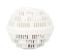 Luqeeg Boule de Blanchisserie, Boule de Nettoyage Magique avec Particules en Céramique, Pas de Détergent, Molécules Actives, éliminer Dur, éliminer le Motif pour la Machine à Laver (WHITE)