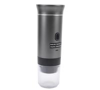 Luqeeg Cafetière Portable de 72W 120 Ml, Cafetière Complète de la Machine à Expresso Automatique avec Chargement USB C et Pression de 20 Bar pour le Camping RV Randonnée de Randonnée (GRAY)