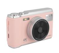 Luqeeg Caméra Vidéo Compacte 50 MP, Enregistrement 4K Ultra HD, Zoom Numérique 16x, Anti-secousse, Mise au Point Automatique, Caméra de Portable avec Flash LED pour Débutants,