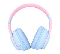 Luqeeg Casque Stéréo Pliable à Réduction de Bruit Active Léger Communication Claire avec Microphone Antibruit Casque supras Auriculaire BT pour Le Jeu, Le Bureau, Les Voyages (Blue)