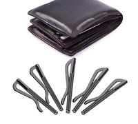 Luqeeg Clamp/Holder en Espèces de 75 Mm en Argent avec Acier électrolité, Espace d'extension, dureté Haute, Clamp/Holder à Ressort pour Portefeuille en Cuir - 5packs (Black)