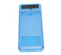 Luqeeg Coffre Fort pour Téléphone Portable avec Minuterie Coffre Fort pour Téléphone Auto Contrôlé et Temporisé, Couvercle Transparent Batterie 300 mAh pour Robuste Étudiants (Blue)