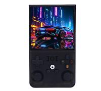 Luqeeg Console Portable Rétro RK3326 de 4 Pouces, Console de Jeu Portable avec écran HD 720 X 720, Batterie 4000 MAh, 6 Heures de Jeu, Deux Joysticks et étui, Prend en Charge Plus de 30 Simulateurs