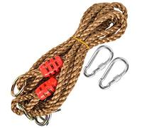 Luqeeg Corde D'extension pour Hamac Balançoire, Sangle d'arbre D'extension Suspendue, Kit de Suspension de Sangles de Chaise Pivotante avec Boucle de Connexion pour Jardin Extérieur