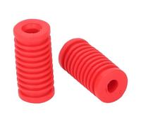 Luqeeg Couvercle de Levier de Changement de Vitesse 2 Pièces, Couvercle de Pédale de Levier de Changement de Vitesse Universel en Caoutchouc, Protecteur de de avec Empêche les Rayures d'usure (rouge)