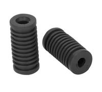 Luqeeg Couvercle de Levier de Changement de Vitesse 2 Pièces, Couvercle de Pédale de Levier de Changement de Vitesse Universel en Caoutchouc, Protecteur de de avec Empêche les Rayures d'usure (BLACK)