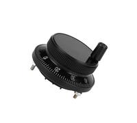 Luqeeg Générateur d'impulsions à Volant de 60 Mm, Encodeur CNC 5 V 100 Positions d'arrêt avec Engrenage Métallique, Protection IP54, Idéal pour Fraiseuse CNC (BLACK)