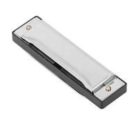 Luqeeg Harmonica Diatonique e C, 10 Trous 20 Tons Harmonica avec Corps en Alliage d'aluminium et Anches en Bronze Phosphoreux, Idéal pour les Adultes Débutants Professionnels étudiants Blues