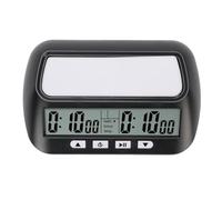 Luqeeg Horloge d'échecs Numérique Multifonction, Portable et Professionnelle Alimentée par Batterie avec Alarme pour Joueurs de Jeux de Société Compte à Rebours