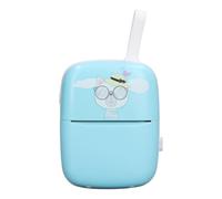 Luqeeg Imprimante D'étiquettes D'expédition Thermique Bluetooth, Étiqueteuse de Poche sans Encre 200 DPI Rechargeable par USB avec 1 Rouleau de Papier Thermique pour Le Bureau