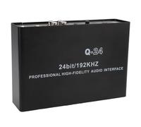 Luqeeg Interface Sonore Q24, Interface Audio d'enregistrement HD Professionnelle 24 Bits 192 KHz avec Surveillance en Temps Réel à Faible Latence et Réduction Active du Bruit, Idéale pour la