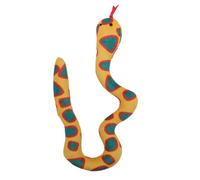 Luqeeg Jouet Serpent à l'herbe à Chat, Simulation de Serpent Nettoyant Les Dents, Peluche Interactive et Résistante l'usure, Mâcher avec Herbe Chat Naturelle pour l'exercice (Orange)