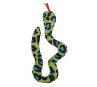 Luqeeg Jouet Serpent à l'herbe à Chat, Simulation de Serpent Nettoyant Les Dents, Peluche Interactive et Résistante l'usure, Mâcher avec Herbe Chat Naturelle pour l'exercice (Green)