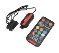 Luqeeg Kit Contrôleur ARGB pour Ventilateurs PC, 21 Touches Serial ATA avec Connexion 5 V 3 Broches pour Bandes LED, Compatible avec Dissipateurs Thermiques M2 et Support de Carte Graphique