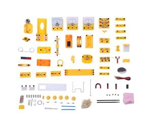 Luqeeg Kit d'expérimentation d'électromagnétisme Circuit électrique Physique et Kit 'Apprentissage 'Exploration du Magnétisme, Complet de Composants avec Boîte de Rangement Portable, Idéal pour