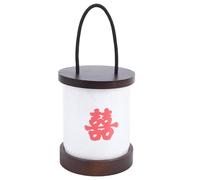 Luqeeg Lampe de Table de Lanterne Portable, 800mAh Lampe sans Fil à Action Rechargeable avec une Gradation sans Pas, une économie D'énergie, une Longue Durée Vie pour (Caractère du double bonheur