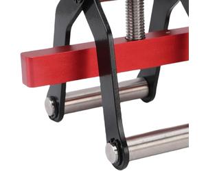 Luqeeg Lot de 2 Pinces à 4 Voies pour Panneaux de Menuiserie, Pinces à Hauteur Réglable, Dispositif de Pression en Métal Durable avec Force à 4 Côtés, Idéal pour la Fabrication de Meubles d'armoire