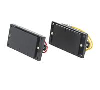 Luqeeg Micro de Guitare électrique fermé, Humbucker à Double Bobine, Micro de Pont de Manche avec une dureté élevée et une Résistance aux Rayures, Idéal pour le Remplacement de Guitare électrique