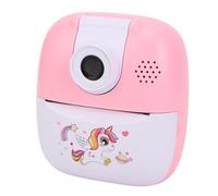 Luqeeg Mini Appareil Photo Instantané, 24 MP Objectif Rotatif à 180 Degrés 1080P Vidéo Selfie Lecteur de Musique Jeux et 1 Rouleau de Papier d'impression