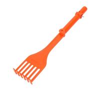 Luqeeg Mini Rake Head, Râteau de Gouttière de Jardin, Outil de Nettoyage de Toit Réglable avec Poignée Rotative pour éliminer Les Débris, Les Feuilles, Les Déchets de Jardin,