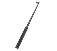 Luqeeg Perche À Selfie avec Trépied, Perche Télescopique en Aluminium de 1.6m pour Caméra d'action Poignée Portable pour Vlog avec Vis de 6.35mm Compatible avec Les Caméras d'action