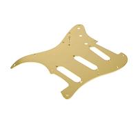 Luqeeg Pickguard pour Guitare électrique, Plaque de Protection contre les Rayures en Alliage d'aluminium, Couvercle du Panneau Avant avec Surface Lisse, Idéal pour la Protection de la Guitare (GOLD)