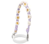 Luqeeg Poignée de Bouteille d'eau, Style tissé Bohème avec Motifs Floraux et Boucle de sécurité en Silicone, Idéale pour les Voyages en Plein Air, le Camping, la Randonnée, le Vélo, la Randonnée