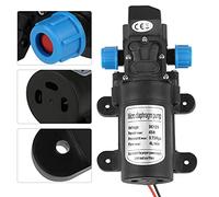 Luqeeg Pompe Auto-amorçante à Eau à Micro-membrane, 12 V CC, Faible Bruit, Débit Minimum de 4 L, Pompe Noire Résistante à l'usure avec Borne de Connexion Rapide 45 W, Idéale pour les Yachts de