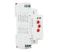 Luqeeg Relais Temporisé Multifonction, CA CA 12 V~240 V 10 Fonctions au Choix Contacteur Petit Module Modulaire Sur Rail Din Avec Voyants Led et Relais Temporisé pour Équipements