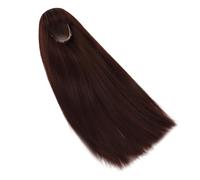 Luqeeg Remplacement de Perruque de Poupée articulé à Balle, Bricolage simulé de Cuir Chevelu Raide avec Frange, Poils à Haute Température à Haute Température pour 1/4 Poupées, Fabrication de