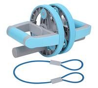 Luqeeg Rouleau Abdominal ， Fitness Compact des Matériaux PP Ensemble de Roues Abdomen Détachable équipement D'entraînement de Base Portable Soutenir le Masseur à Balle en Acier Haltère (BLUE)
