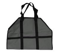 Luqeeg Sac de Porte-Feu de Chauffage Portable, 600D Tissu Oxford Grand Sac en Bois de Feu, Portefeuille de Bois de Chauffage Robuste avec Poignées, Anti Pliage pour la Maison (D)