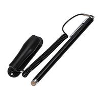 Luqeeg Stylet Capacitif pour Écran Tactile, Haute Sensibilité Contacts en Silicone Porcelaine Recouverte D'alliage de Zinc Mini-Stylos avec Base Stable et Fil À Ressort Stylet