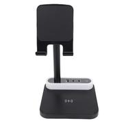 Luqeeg Support de Chargeur sans Fil, Station de Charge Rapide 15W, Veilleuse 1 Ports USB 2 Type C, Support pour Téléphone Tablette Maison Chambre à Coucher