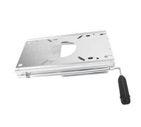 Luqeeg Support de Siège de Bateau, 5,3x5,3 Pouce 14 Cm Range Coulissante Pince Matériau en Alliage en Aluminium sur Les Sièges du Bateau avec Motif de Trou pré-percé