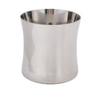 Luqeeg Tasse à Cocktail Mint Julep en Acier Inoxydable Poli, Antirouille, Anti-chute, Poignée Lisse avec Finition Intérieure et Extérieure élégante pour Bar Mint Juleps